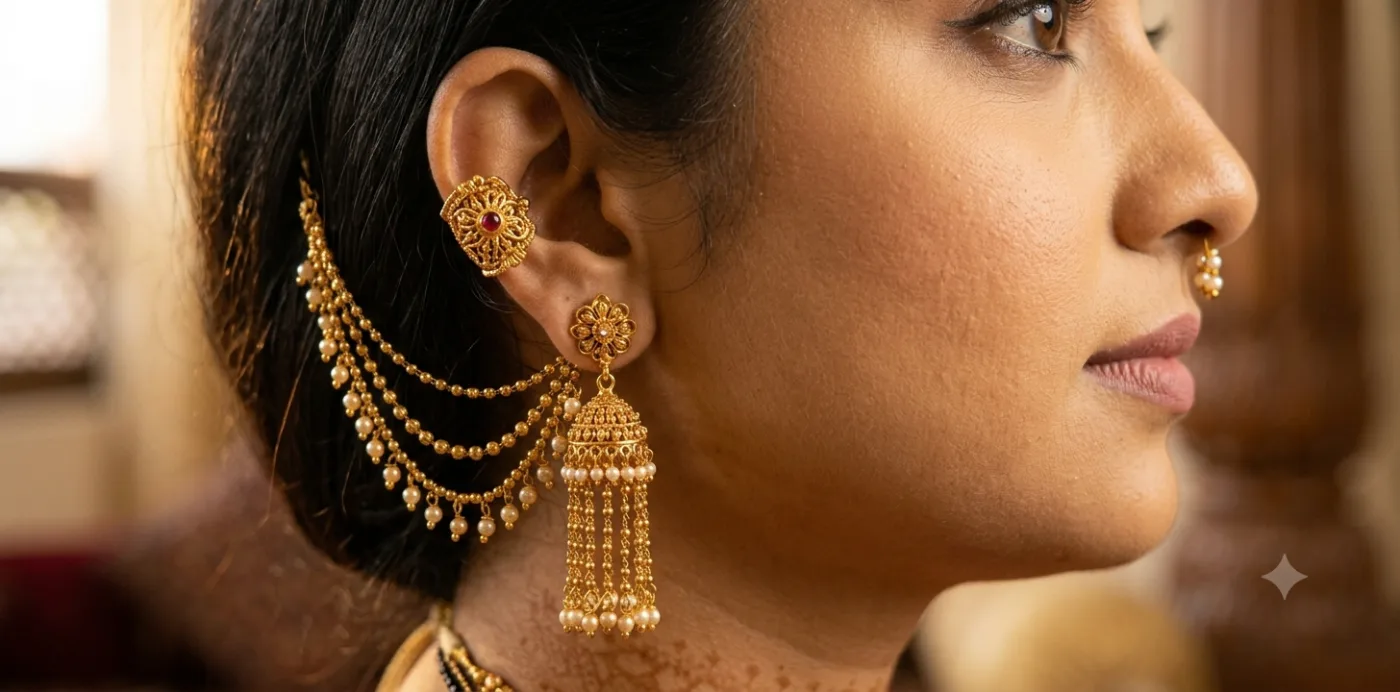 Gauri — Earrings & Bugadi गौरवाची गोड शोभा